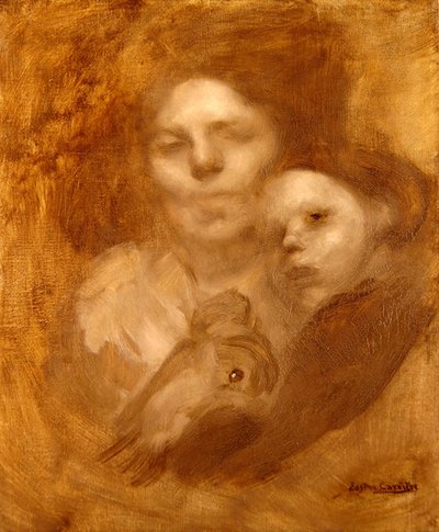 Madre e figlio da Eugène Carrière