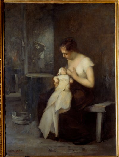 Donna che allatta da Eugène Carrière