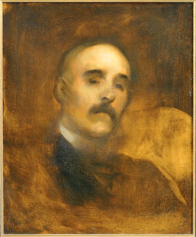 Ritratto di Georges Clemenceau ... (dipinto su tela) da Eugène Carrière