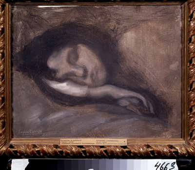 Testa di donna addormentata da Eugène Carrière