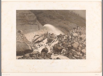 Vista di un torrente vicino a Servoz da Eugene Ciceri