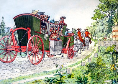 Carrozza da Parigi a Versailles da Eugene Courboin