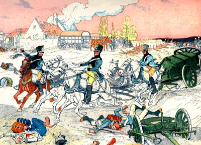 Trasporto militare del Primo Impero Francese da Eugene Courboin