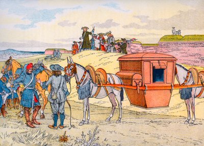 Lettiga da viaggio di Sébastien Le Prestre de Vauban da Eugene Courboin