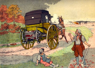 Carrozza da viaggio nel periodo di Luigi XV da Eugene Courboin