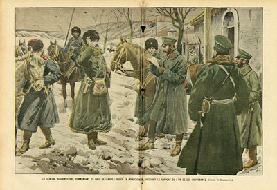 Illustrazione di Eugene Damblans (1865-1945) in Le Pèlerin, 05/03/05 - Il generale Kuropatkin, comandante in capo dell