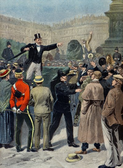Manifestazione per la pace durante la guerra boera, Londra da Eugene Damblans