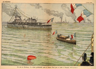 Lo Stendardo Presidenziale, Porto di Cherbourg, doppia pagina in 