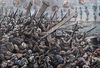 Guerra 1914-1918. Fronte del Belgio 1914. Soldati tedeschi sull