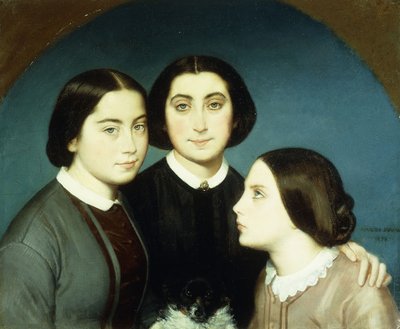 Ritratto delle tre figlie di Charles Naudier, 1854 da Eugene Emmanuel Amaury Duval