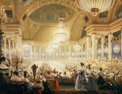 Festa delle signore alle Tuileries nel 1835 da Eugene Emmanuel Viollet le Duc
