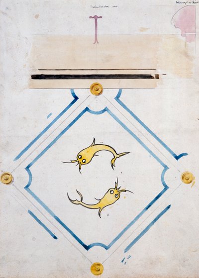 Motivi per una piastrella da bagno, Chateau d