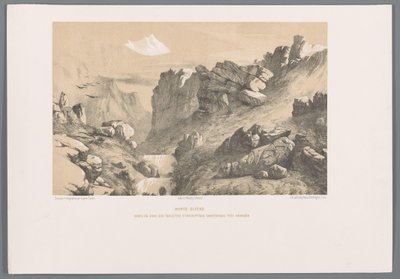 Ganjnameh sul monte Alvand in Iran da Eugene Flandin