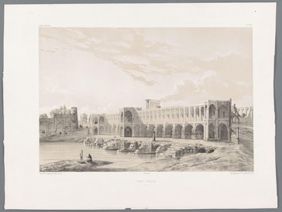 Ponte Khaju a Isfahan da Eugene Flandin