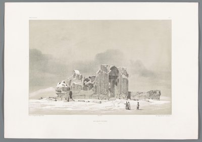 Rovine della Moschea Blu di Tabriz in Iran (Paesaggi persiani, Perse moderna) da Eugene Flandin