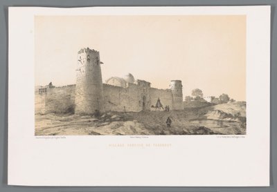 Villaggio fortificato di Taghrud da Eugene Flandin