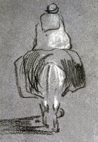 Berbero su un asino da Eugène Fromentin