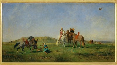 Chasse au faucon en Algerie - Caccia con i falchi in ... da Eugène Fromentin