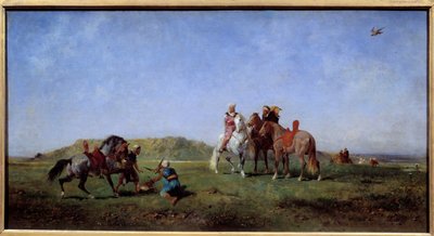 Caccia al falcone in Algeria da Eugène Fromentin