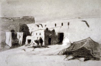 Villaggio nel Sahel da Eugène Fromentin