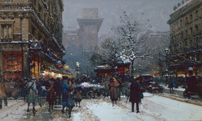 Porte St. Denis, Parigi da Eugene Galien Laloue
