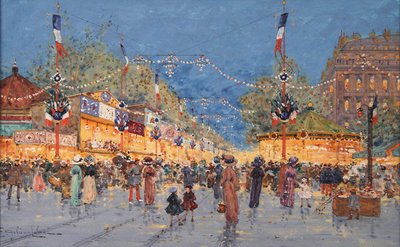 Fiera del Pan di Zenzero. Place de la Nation da Eugene Galien Laloue