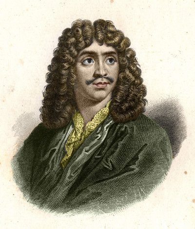Jean Baptiste Poquelin detto Molière (1622 - 1673) inciso da Giraut da Eugene Giraud