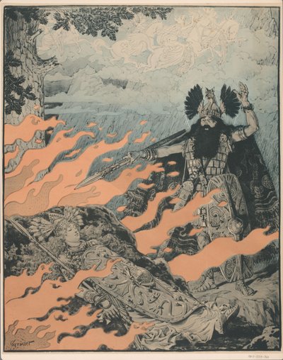 Manifesto per Die Walküre di Richard Wagner da Eugene Grasset