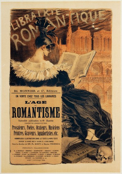Libraire Romantique, poster di Eugene Samuel Grasset da Eugene Grasset
