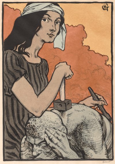 Scultrice, 1897 da Eugene Grasset