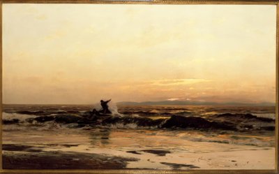 E. Dücker, Barche da pesca nella risacca da Eugene Gustav Dücker
