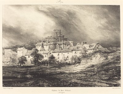 Château de Pont-Gibaud da Eugene Isabey
