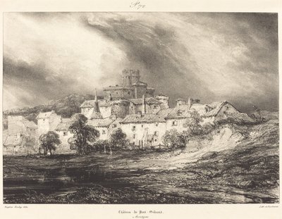 Castello di Pont-Gibaud da Eugene Isabey