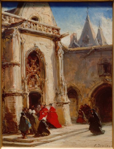 Ingresso alla cattedrale da Eugene Isabey