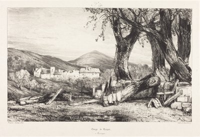 Gorge de Royat, Alvernia da Eugene Isabey