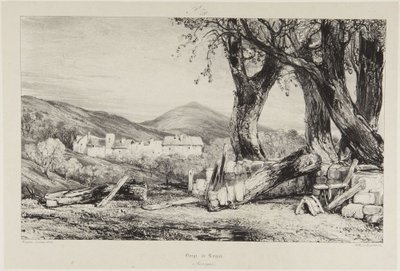 Gorge de Royat, Alvernia da Eugene Isabey