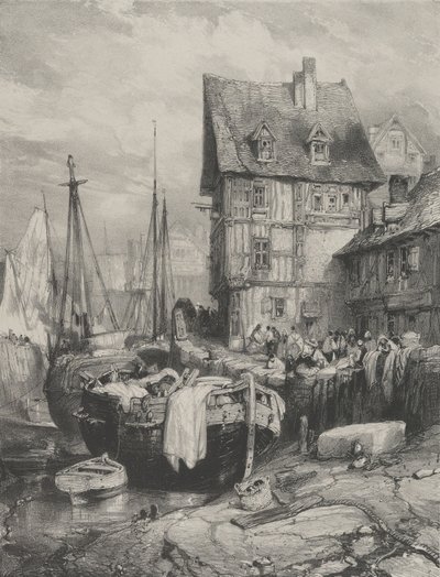 Interno di un porto, 1833 da Eugene Isabey