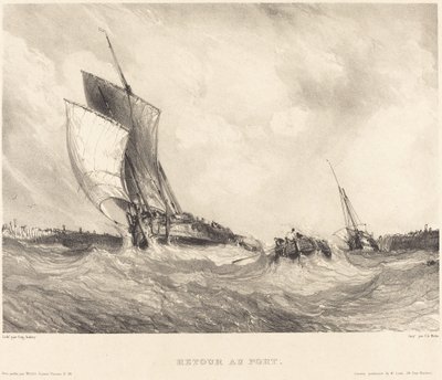 Ritorno al porto da Eugene Isabey
