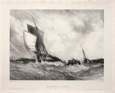 Sei marine: Retour au port da Eugene Isabey