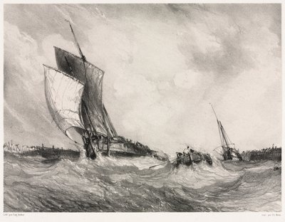 Sei marine: Ritorno al porto da Eugene Isabey