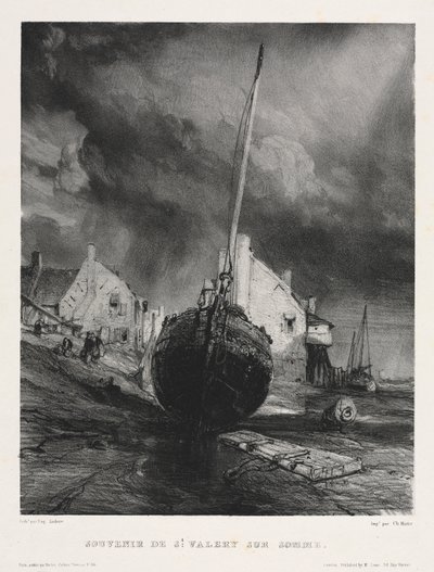 Sei marines: Souvenir de Saint Valéry sur Somme da Eugene Isabey