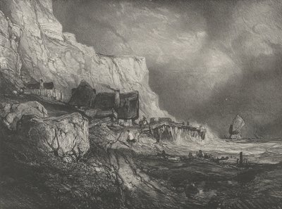 I dintorni di Dieppe, 1833 da Eugene Isabey