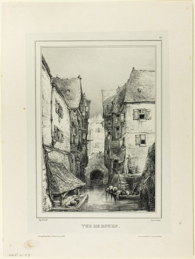 Veduta di Rouen da Eugene Isabey