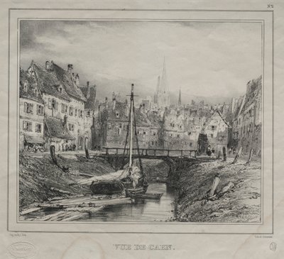 Veduta di Caen da Eugene Isabey