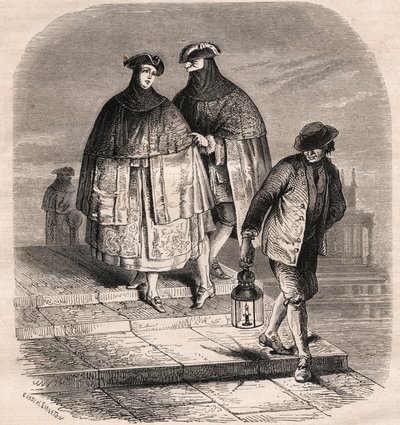 La Porta della Lanterna a Venezia nel XVIII secolo - I Mestieri di Venezia da Eugene Joseph (after) Viollat