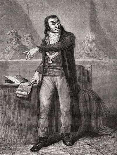 Antoine Quentin Fouquier-Tinville (1746-95), inciso da Blanpain da Eugene Joseph Viollat