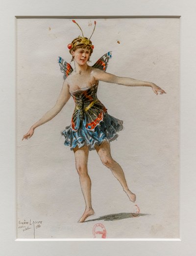 La Korrigane. Balletto di Charles-Marie Widor, modello di costume da Eugene Lacoste