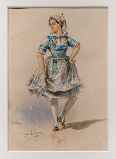 La Korrigane. Balletto di Charles-Marie Widor, modello di costume da Eugene Lacoste
