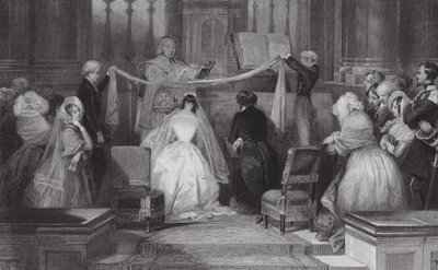 Un matrimonio francese a St Roch, Parigi da Eugene Louis (after) Lami