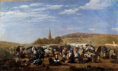 Un perdono a Saint Anne la Palud nel 1858 da Eugene Louis Boudin